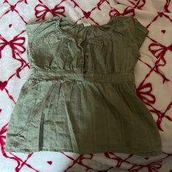 green womens top