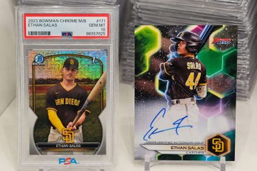 Ethan salas 1st bowman and autograph bundle
