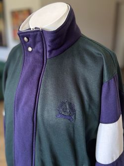 Vintage Christian Dior Monsieur Zip Up Sweatshirt Jacket Color Block Men’s Medium