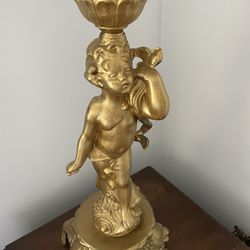 Antique Cherub  Lamp