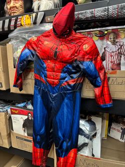 Kids ,Disney muscle Spiderman Costume with half mask size 4t