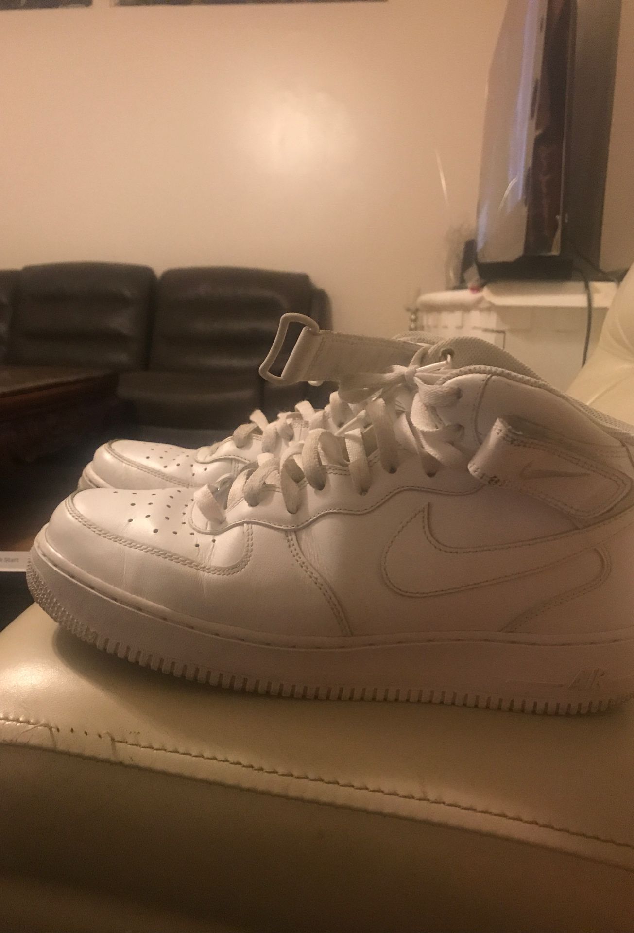 White Air Force One hightops Size:11