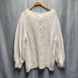 Cream Knit Sweater size 3x
