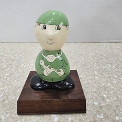 Doctor Rock Head Handmade Handpainted Figurine.