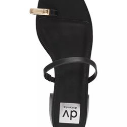 This is a DV by Dolce Vita Narra black strappy block heel sandal.  