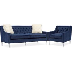  Blue Living Room Set