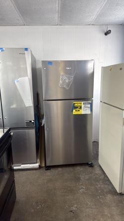 stainless steel top and bottom refrigerator