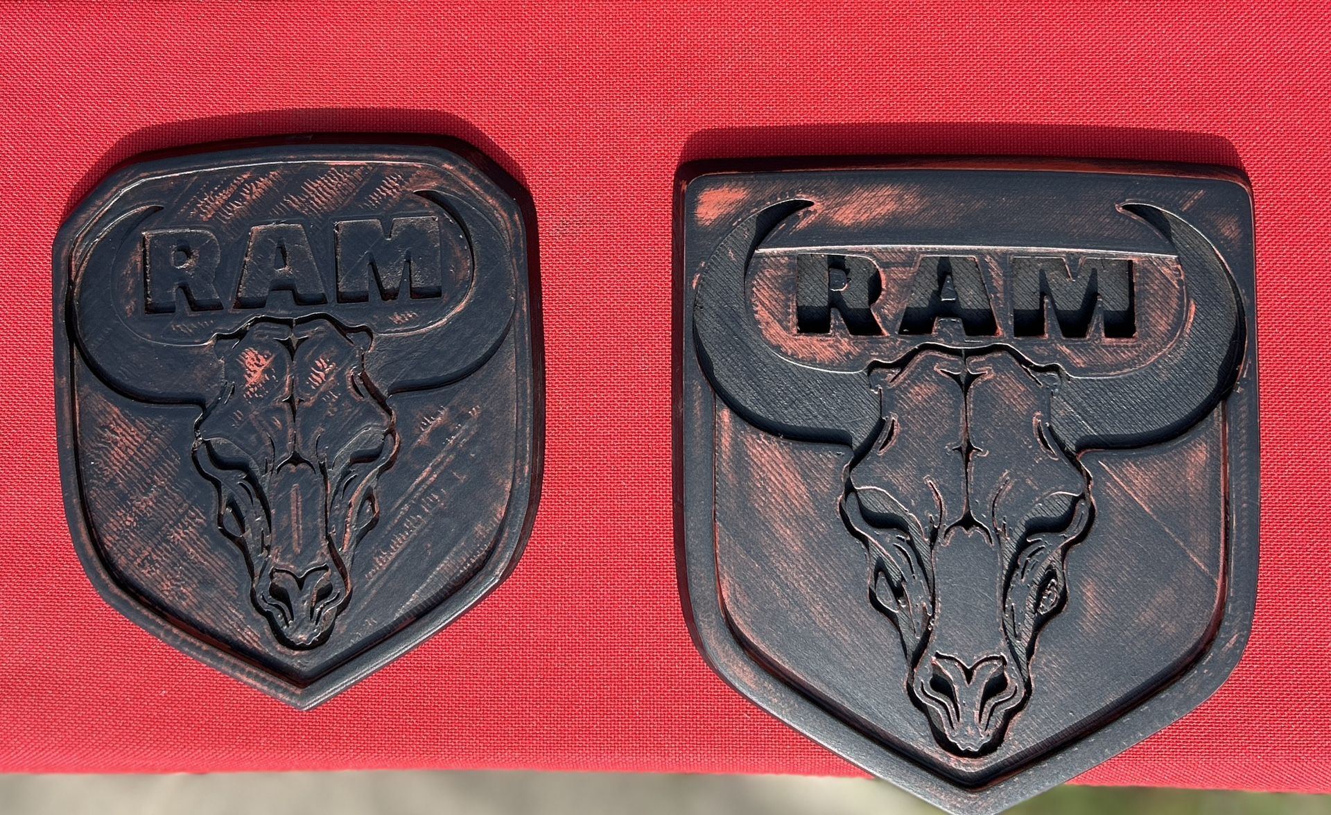 Custom 3D printed 2013-2018 RAM 1(contact info removed) 3500 Front and Rear emblem