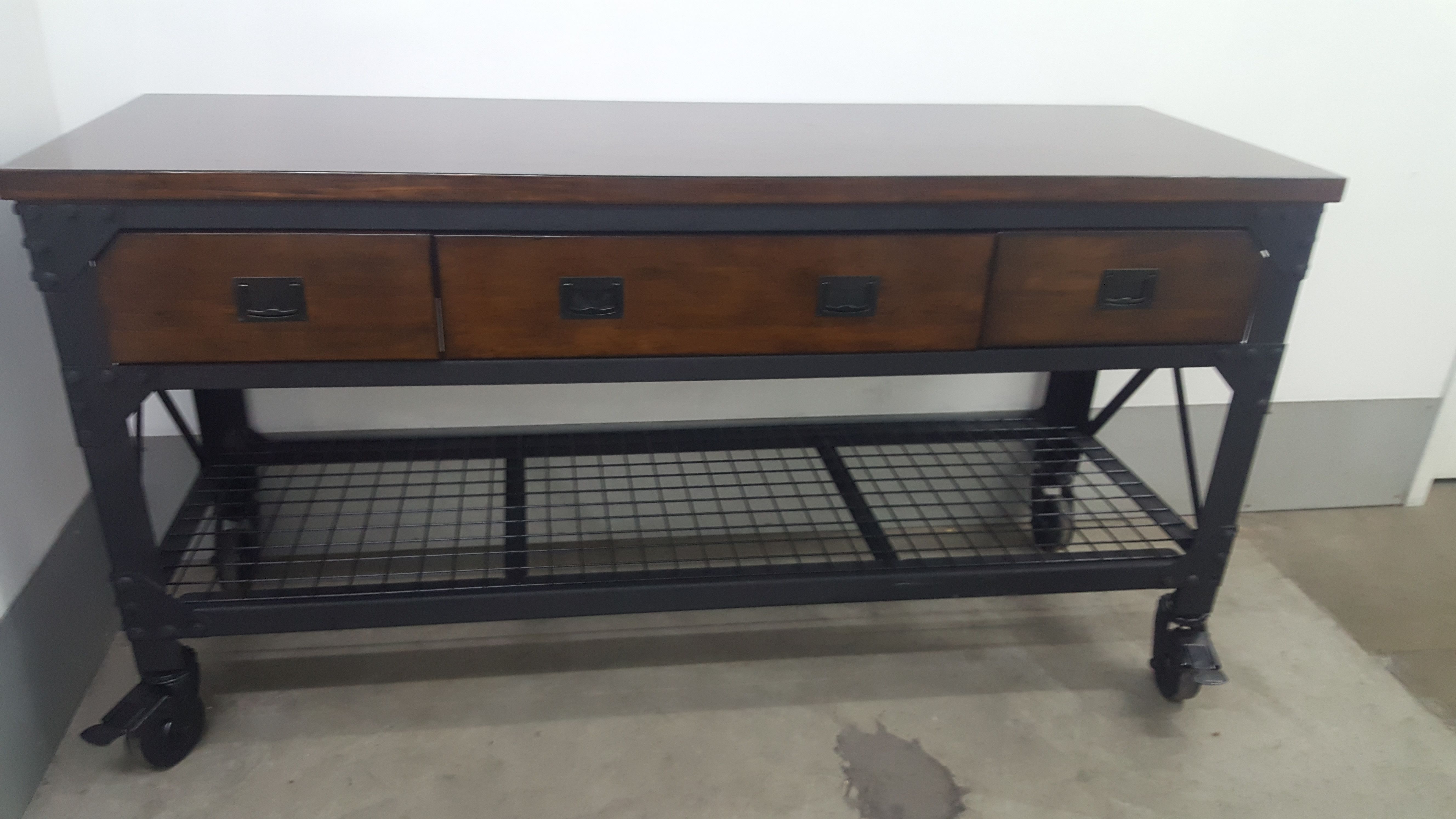 Whalen 72" Metal and Wood Workbench