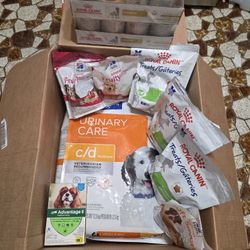 SPECIALTY DOG FOOD ROYAL CANIN WET CANNED and Hill's DRY BAG), TREATS, FLEA TREATMENT  Dog Supplies