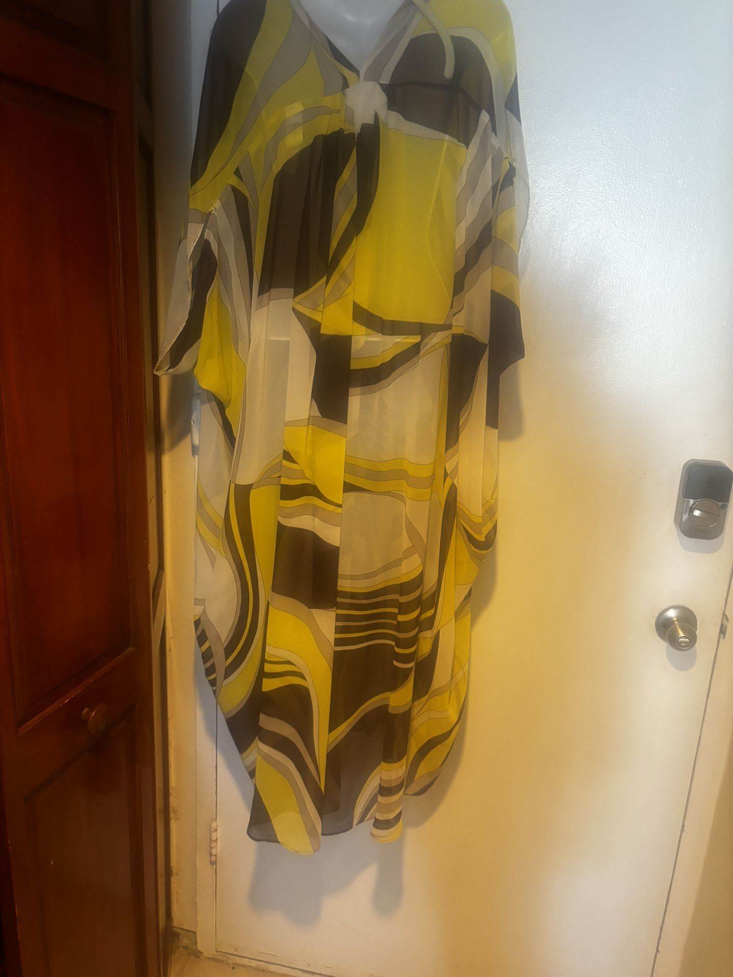 Zara caftan size medium shawl dress floral Pucci print abstract flowy cover y2k