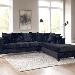 410 Sectional Black 