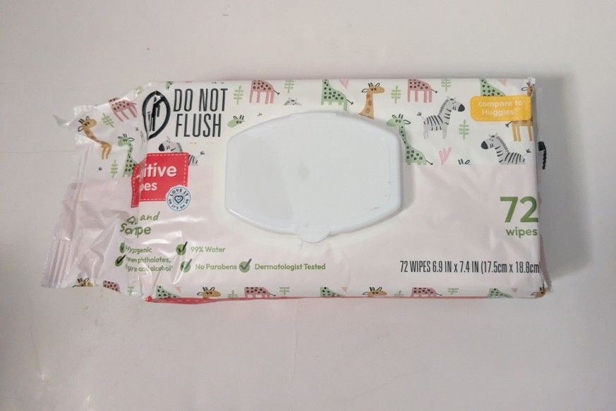 72 Count Sensitive Baby Wipes
