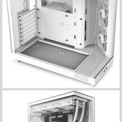 Compact dual chamber mid tower air flow case