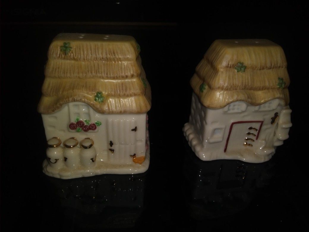 2003 Retired Lenox Irish Blessing Salt And Pepper Shaker