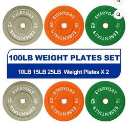 100Lb Weight Plate Set