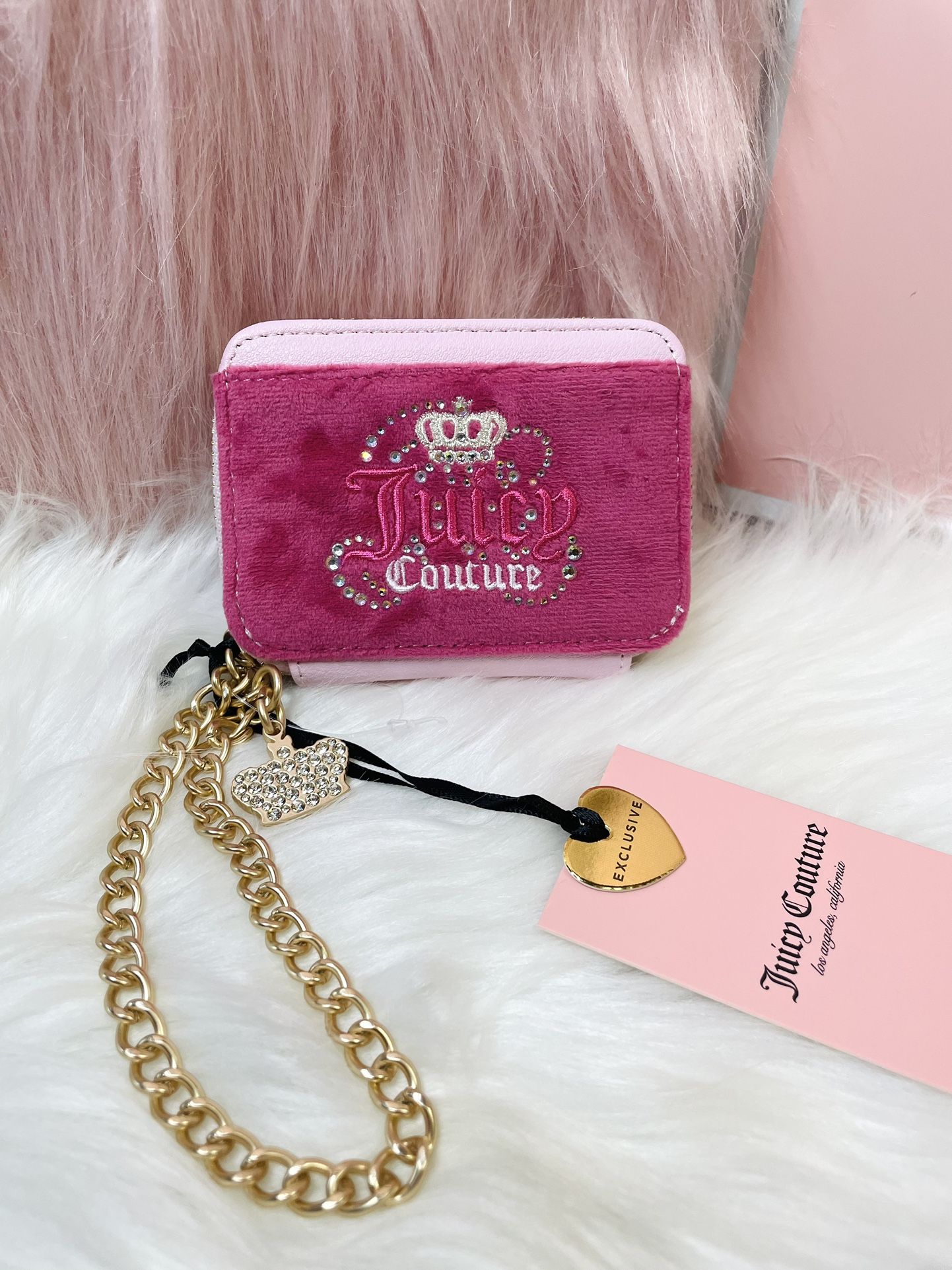 New Juicy Couture Vintage Dreams Raspberry Tart Wallet