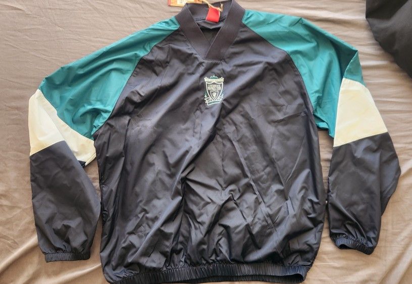 Liverpool Men's 93-95 Drill Top Black & Green (M)