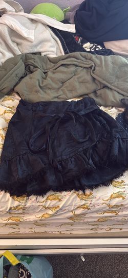 Free People Blue Mini Skirt