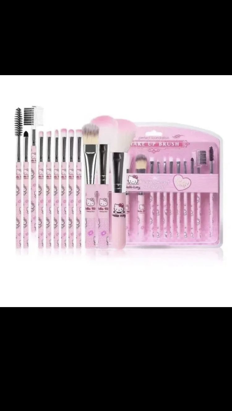 Hello Kitty Makeup Brushes Set(12pc)