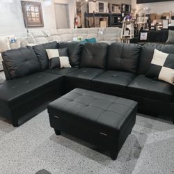 Black Sectional 