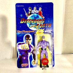 Rare Galoob Defenders Of Earth Phantom Figure With Chad Still Attached