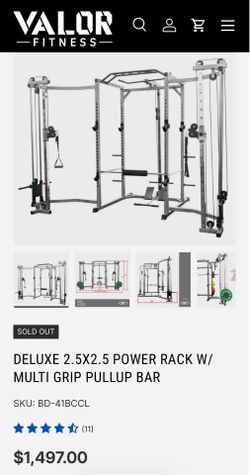 valor fitness power rack with all attachments New was $1500.00
