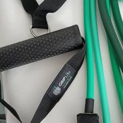 NEW Hypoallergenic Home Gym Resistance Bands Indoor Fitness Set (Stackable 150 lbs set) 