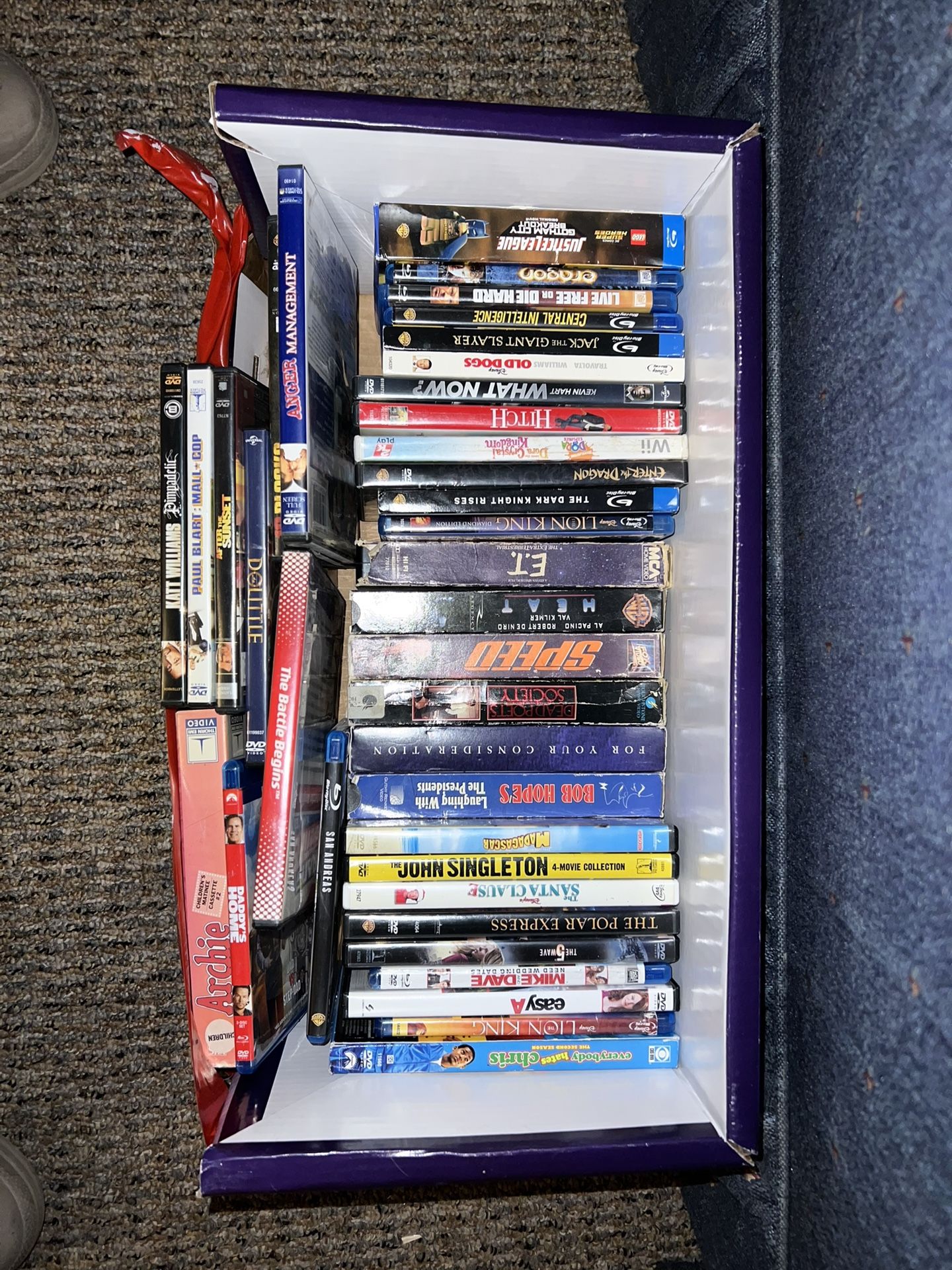 BLU RAY, VHS and DVD