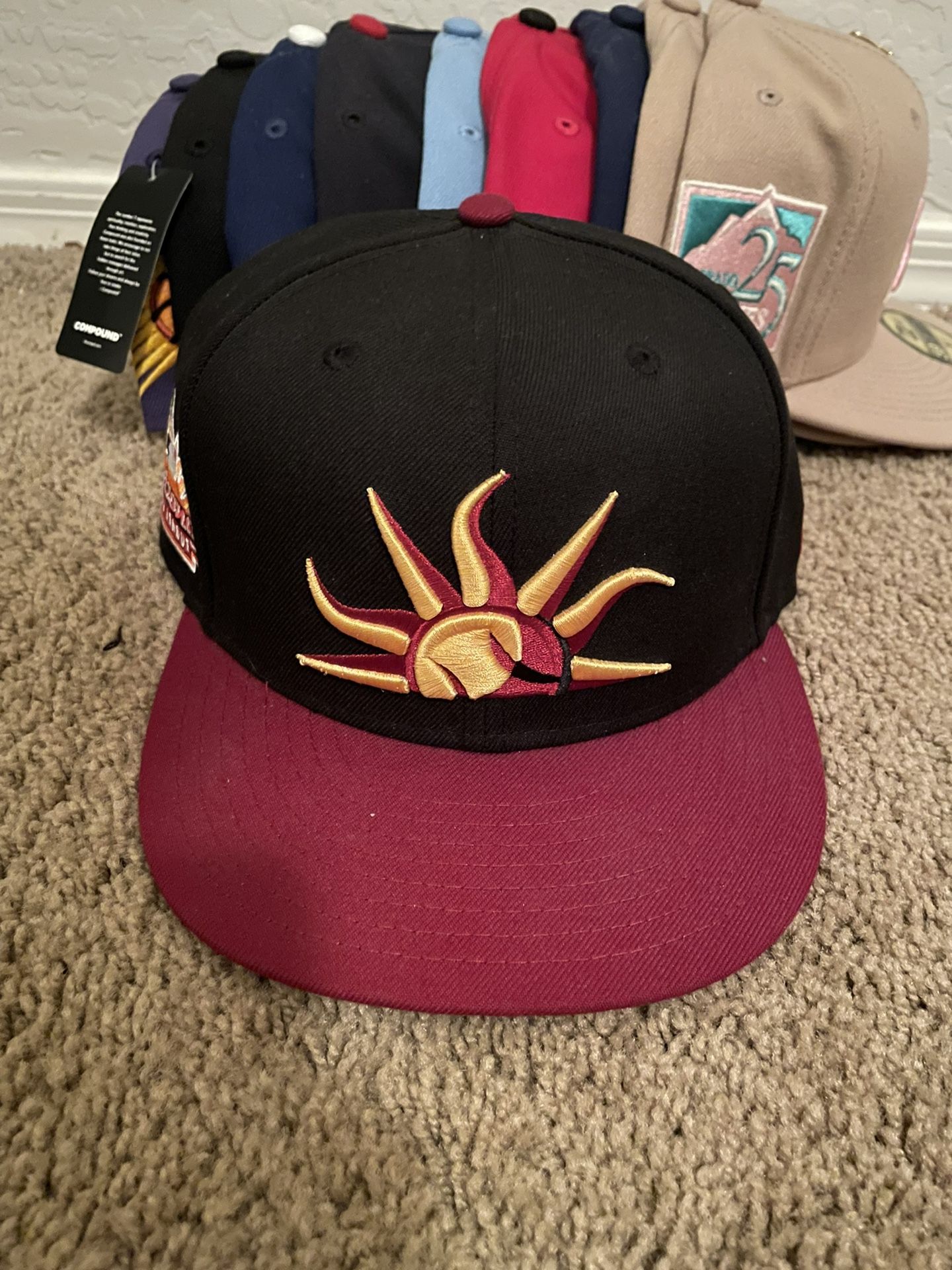 Mesa Solar Sox Arizona Fall League Patch Fitted Hat Size 7 1/2