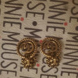Lion Head GG Earings 100% Authentic 