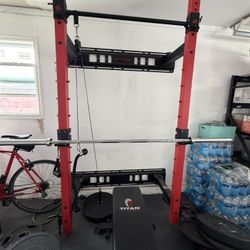 ETHOS Squat Rack System + Bar + Weights