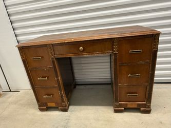 Vintage B.P. John “Built by John” Double Pedestal Desk – Portland Oregon