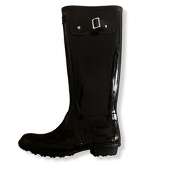Black Rain Boots Seven