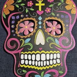 Sugar Skull Head Wall Decor