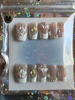 Wedding Nails Beautiful Bridal French Tips