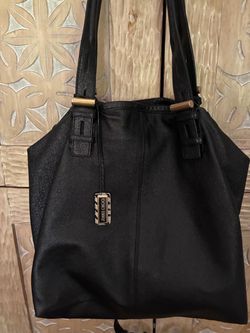 Vintage leather Jimmy Choo tote