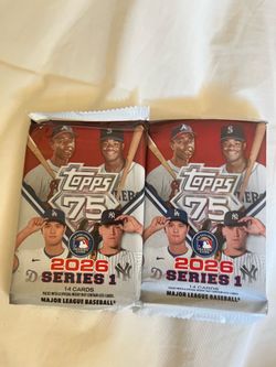 Topps baseball cards 2026 sealed 2 packs