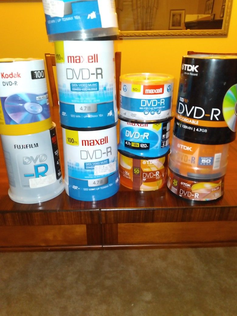 New DVD-R FUJI,KODAK. MAXELL TDX Quantity 825