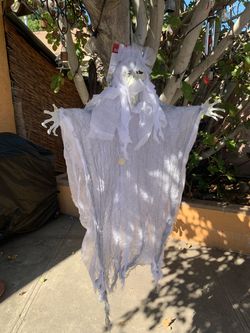 Halloween Battery Operated 3 Ft White Lighted Ghoul Ghost