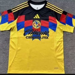 Soccer America america 🦅🦅las home and away local visitante aguilas New Jersey 2025- 2026 fan version player version small to 4xl tricampeon futbo