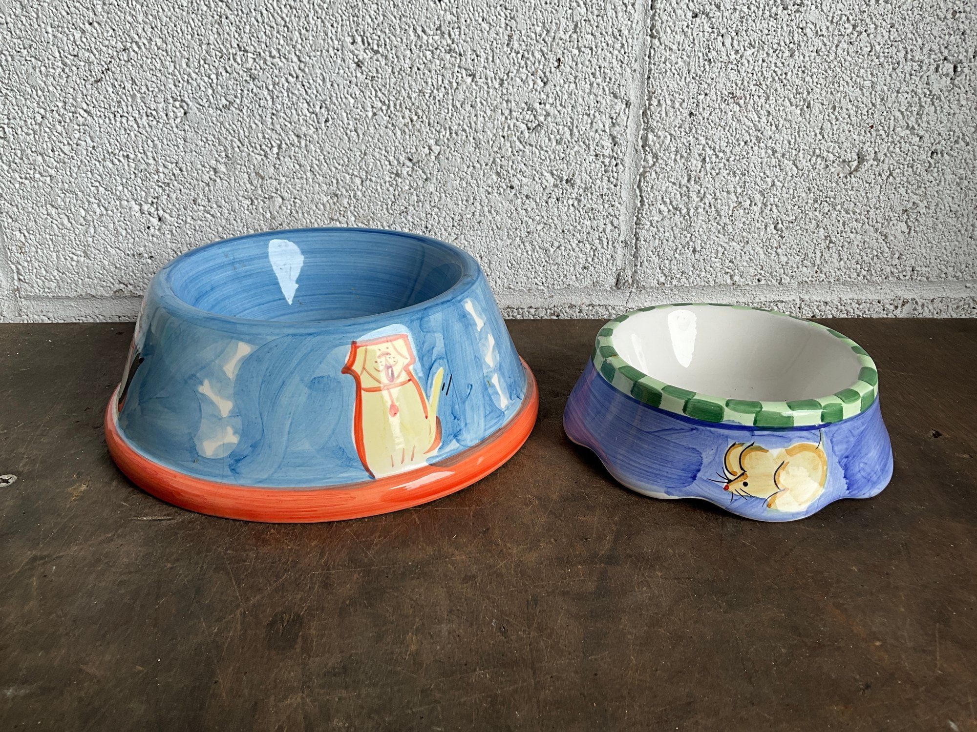 Ceramic Food Bowl And Water Bowl