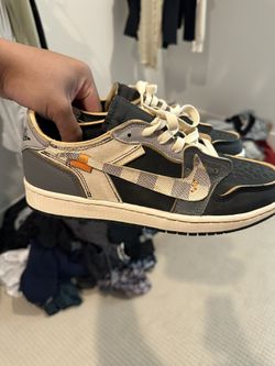 Brand New Custom LV Off White Jordan 1 Lows