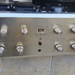 H.H. Scott Model 296 Tube Stereo Integrated Amplifier - Working 