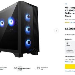 MSI Aegis Z2 RTX 5070 TI 2TB 32GB DDR5 Gaming PC (2300 Retail)