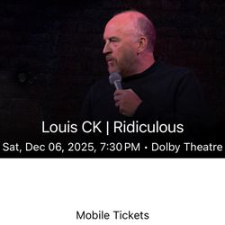 Louis CK Tickets 2