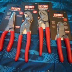 Icon Needle Nose, Multi Slip Joint Parrot, Adjustable Joint Channel Pliers,  Diagonal Cutter for Sale in Glendale, AZ - OfferUp