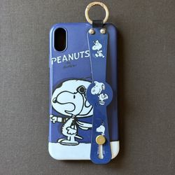 iPhone XR Snoopy Case with Stand and Clip Ring