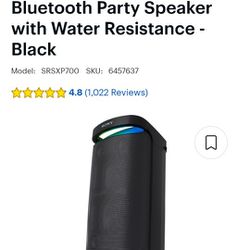 Sony Xp700 Portable Bluetooth Speaker