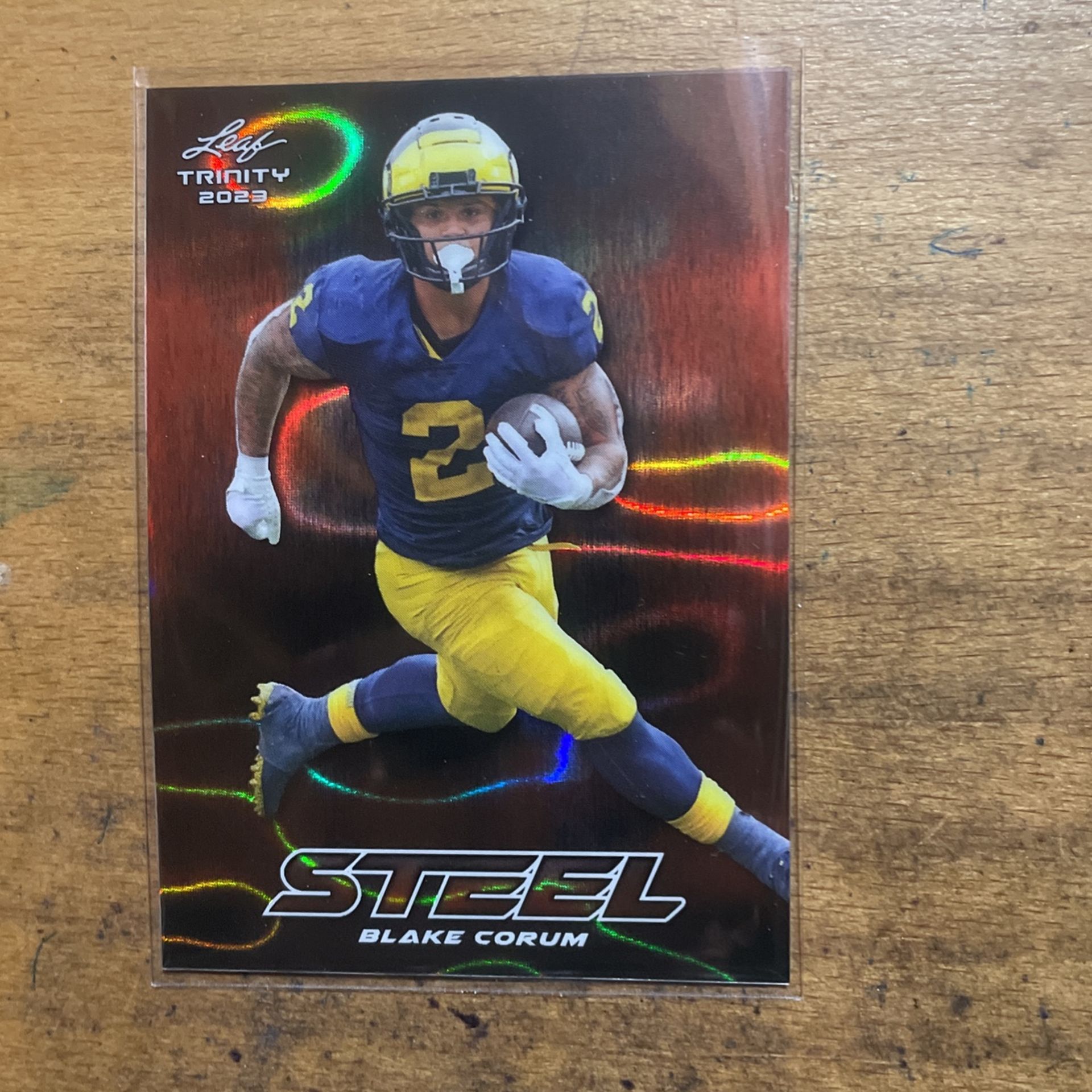 2023 LEAF TRINITY BLAKE CORUM NUMBERED 10/15 STEEL CARD